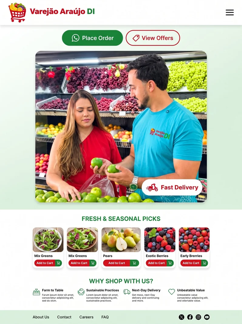 Grocery Store App Screenshot